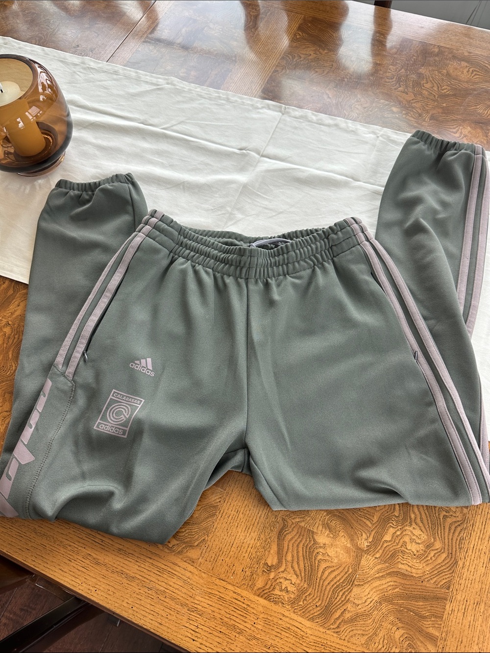 adidas Yeezy calabasas Olive Green Track Pants